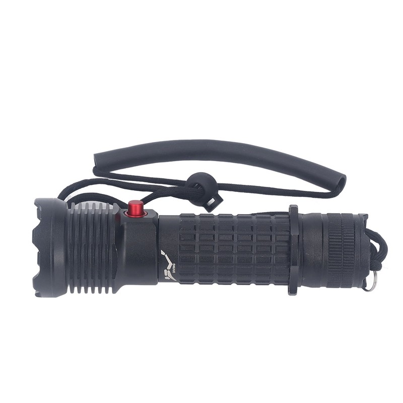 Diving Flashlight LED White Light Underwater Dive Torch IPX8 Waterproof