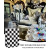 ADIDO EVA Black and White Checkered Gift Bags Checkered Racing