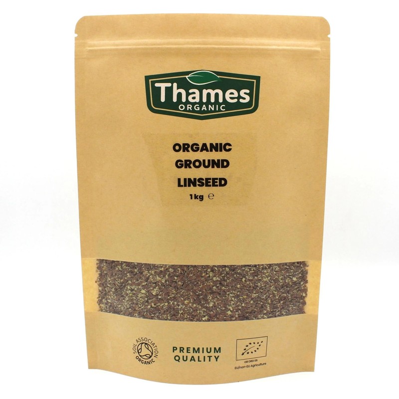 Organic Ground Flaxseed | Linseed-Certified Organic 250g, Non-GMO, Vegan, No