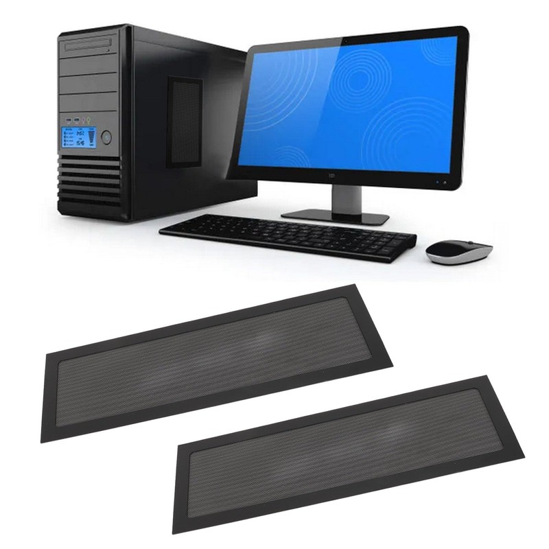 2pcs Magnetic Dust Filter PC, Computer Fan Filter Grills PVC,