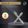 AKM 2-Pack Hydraulic Hose Field Repair Kit,1/4" Inner Diameter Reusable
