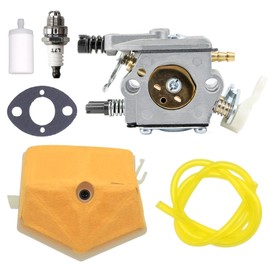 KELKONG WT-170 Carburetor for Hus-qvarna 51 55 Chainsaw for Walbro WT-170-1 Carb Replace 503281504 with Air Filter Fuel Filter Spark Plug Kit