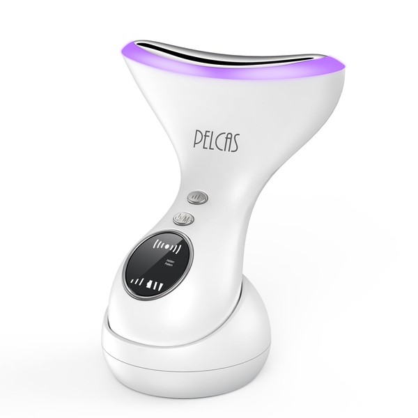PELCAS Face Massager with LED Display 3 Light Modes Face