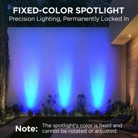 InnoGear Solar Lights Outdoor Waterproof Solar Garden Light for Outside Yard Landscape Lighting Pathway Spot Lights Spotlight Wall Light Auto On/Off, Pack of 2 (Blue Light)