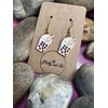 Boba Earrings, Bubble Tea Earrings, Milk Tea Earrings, Boba Hooks,
