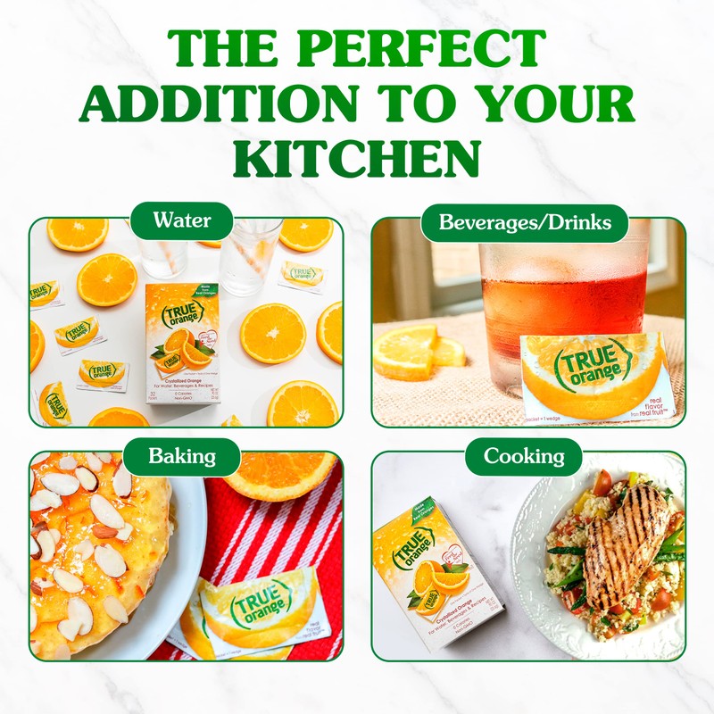 True Citrus TRUE ORANGE Water Enhancer, Bulk Dispenser, 100 Count