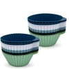 The Silicone Kitchen Reusable Silicone Baking Cups Silicone Muffin Liners
