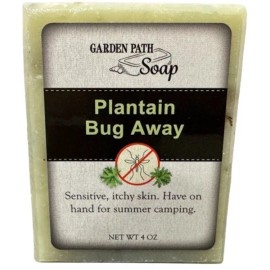 Garden Path Soap PLANTAIN BUG AWAY BAR SOAP - Amish Handcrafted Herbal Protective & All-Natural