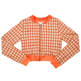 THLAI Women 2 Piece Skirt Set Long Sleeve Jacket Crop Top and Bodycon Mini Skirt Set Pink Party Outfits Birthday Suits