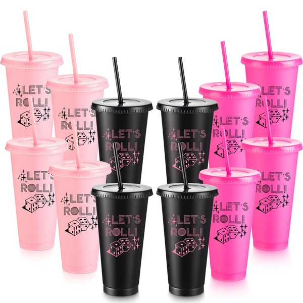 12 Pcs Bunco Party Supplies Bulk 24oz Let's Roll Dice