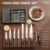 MAD SHARK 11-Piece Kitchen Knife Block Set with Sharpener Rod