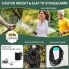 KUAGINZUHE 25ft Non-Expanding Garden Hose with 10-Pattern Nozzle - Lightweight,