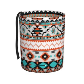Car Trash Can Classic Aztec Pattern Multipurpose Collapsible Leakproof Trash Bin Car Accessories for Car Automotive Truck SUV