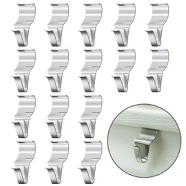 EQUIJUANCE Stainless Steel Siding Hangers, Set of 10, Heavy Duty, Rust-Resistant, Low Profile, Hold Up to 12Lbs, No Drill Siding Clips for Horizontal Vinyl Siding (10)