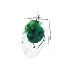 Beavorty Elegant Plume Designed Headband Gauze Plume Party Headband Festival Headdress Design