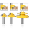 APlus 3-Piece 1/2 Inch 12.7 mm Gluing Milling Cutter Miter