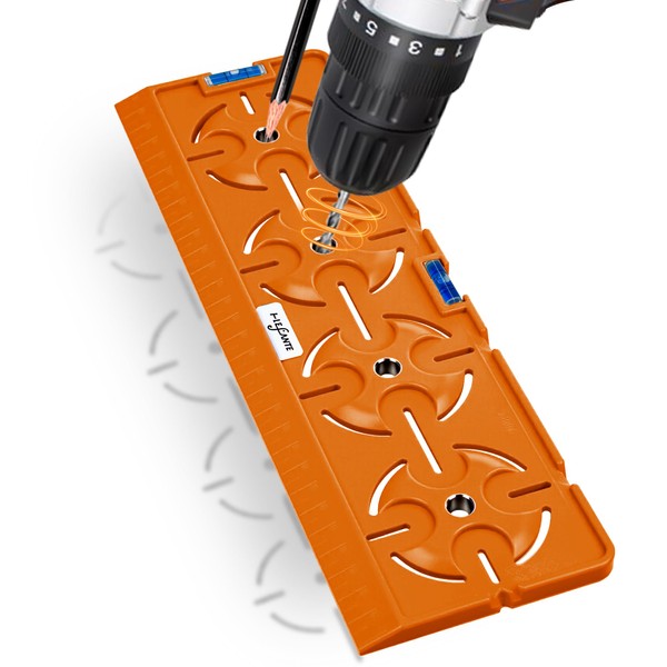 i-LEFANTE Drilling Template with Spirit Level and Ruler - Multifunctional