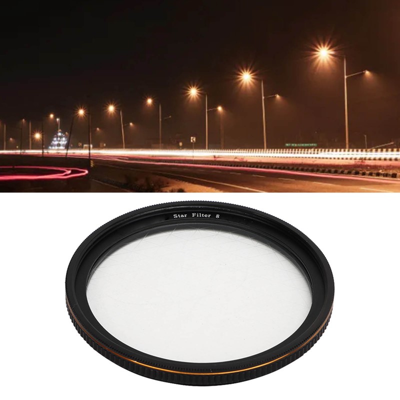 Adjustable Starburst Filter Thin HD Coating Camera Starlight Filter for