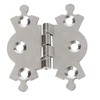 Merriway BH02995 (2 Pcs) Butterfly Fancy Jewellery Box Hinges, Bright