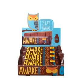 Awake Milk Chocolate Bar, 1.55 Ounce - 12 per pack -- 6 packs per case.