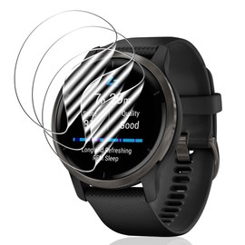 Phlleyaa Protective Film for Garmin Venu 2 Soft TPU Film Pack of 3 Screen Protectors [3 Pieces], Easy to Install, Bubble-Free, Anti-Scratch for Tempered Glass Film for Garmin Venu 2 Tempered Glass