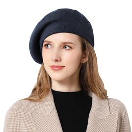 Genfien Winter Hats for Women Knit Beanie Hat for Ladies Fleece Line Skull Cap Beanie Hat with Double Layer for Women Girls One Size Grey