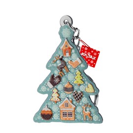 KADAX Keychain Colorful Handbag Pendant Steel Cute Christmas Pendant for Keys Bag Backpack Purse Pendant with Metal Hook, Christmas tree