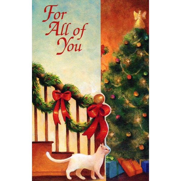 American Greetings Nostalgic MERRY CHRISTMAS Card FOR ALL OF YOU,