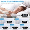Newest Digital LED Alarm Clock with Smart Night Light, Electronic