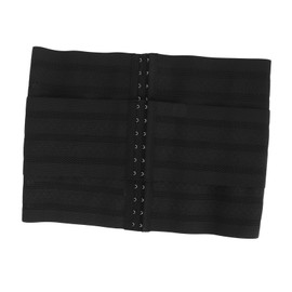 Lumbar Support Brace Shaping Tummy Control Slimming Comfortable Breathable Compression Belt for Women 3XL for 82.5‑92.5kg Black
