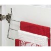 HARDWARE RESOURCES 3-Tier Kitchen Cabinet Door Mount Towel Bar Holder