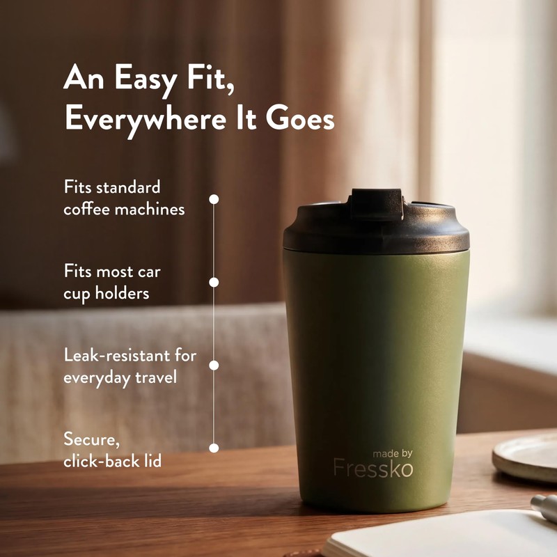 Made by Fressko Bino Tumbler for Coffee, Long Lasting Taste,