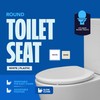 HIGHCRAFT Premium Round Toilet Seat with Slow-Close Design, Adjustable Hinges