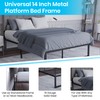 Flash Furniture Bentley 14" Metal Platform Bed Frame - Black