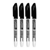 Carmel Permanent Marker Fine Tip, Pack of 4 (Black)