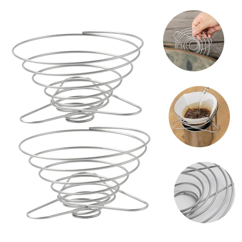 TEHAUX 1set Coffee Dripper Filter Holder Compact and Convenient Coffee