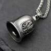 Leaf Motorcycle Ride Bell, Stainless Steel Bell Biker Accessory,Guard Riding