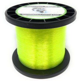 Reaction Tackle Monofilament Fishing Line- Strong and Abrasion-Resistant Nylon Mono Fishing Line, Freshwater and Saltwater Fishing Line Yellow 80/730 (1LB Spool)