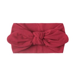 Koolgil Baby Girl's Lovely Toddler Soft Bow Knot Headbands Rabbit Ear Hairband for Daily Life Birthday Party Photography (Burgundy)