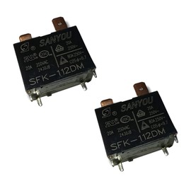 SFK-112DM 12VDC Water Heater Microwave Oven Relay - Replace 891WP-1A-C, GT-1A-12D, CMP6-S-DC12V, HF102F, G4A-1A-E Perfect for Household & Industrial Appliances (2PACKS)