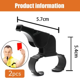 2PCS Whistles Sports Finger Grip Whistle Loud Crisp Sound Whistle Tooth Guard Referee Whistle Handheld Whistle Netball Whistle for Training and Outdoor Camping