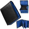 GSG 22098/24015 Men's Bi-fold Wallet, Genuine Leather, Box-Shaped Coin Purse,