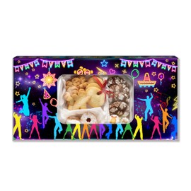 Let's Jump & Play Party Favors Boxes With Window, Glow Trampoline Boxes For Treat Candy Party Favors, 12 Pack Gifts Boxes For Birthday Wedding Baby Shower, Christmas Festival Gifts Packaging, 04