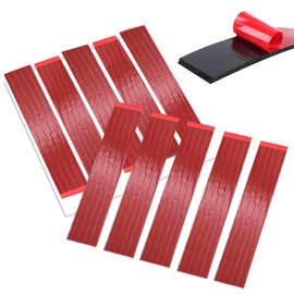 10 Pack Heavy Duty Double Sided Adhesive Foam License Plate Pads - Super Strong Adhesive, Waterproof and Heat Resistant, Easy Peel and Stick Installation, Perfect for Car License Plates