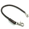 A-CRAFT Genuine Leather Hand-braided Wallet Chain, Short Type, 43cm Braided
