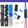 Twippo 14-12 AWG 2 Pin Connector Weather Pack Connectors Kit