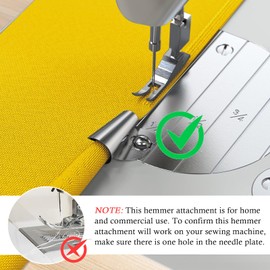 TIGARI Rolled Hem Presser Foot, Sewing Rolled Hemmer Foot, 8 Sizes Wide Rolled Hem Pressure Foot Sewing Machine Feet Hemming Machine Hand Sewing Machine Sewing Accessories