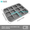 Beasea Brownie Pan with Dividers, 2 Set All Edges Square