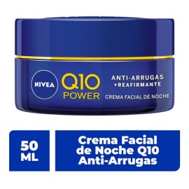 Crema Facial Nivea Q10 Antiarrugas Reafirmante Noche 50 Ml