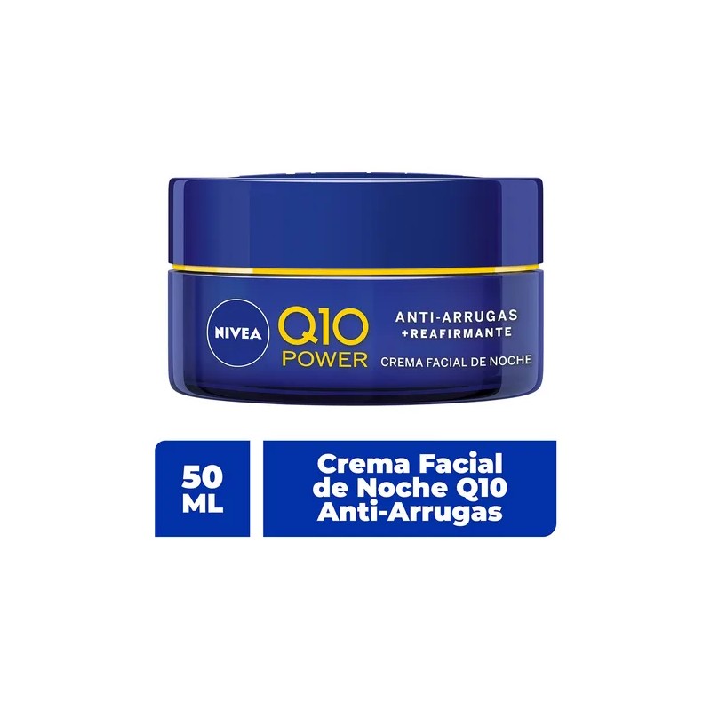 Crema Facial Nivea Q10 Antiarrugas Reafirmante Noche 50 Ml